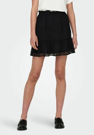 JDY GERÜSCHTER - Falda acampanada - black
