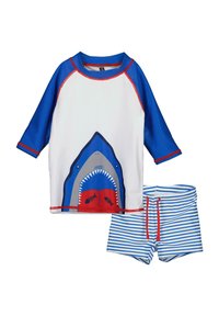 Maillot De Bain Royal Caribbean Jeunesse – Manches Courtes, Bleu, Taille L – Unisexe, Porté 1 Fois