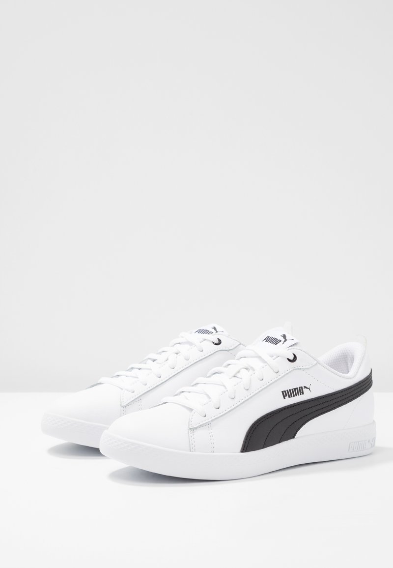 Puma SMASH - Tenisky - white/black