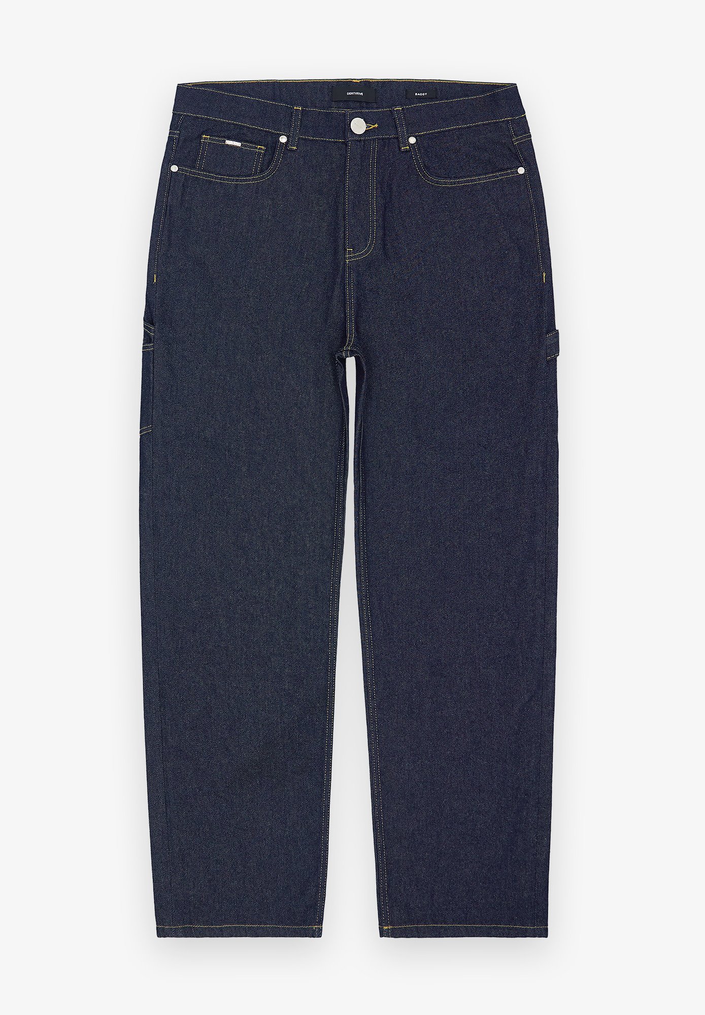 【BAON】Podenki roll-up washing wide denim pants BAON (バオン) - トゥキウォッシュ加工ワイドデニムパンツ
