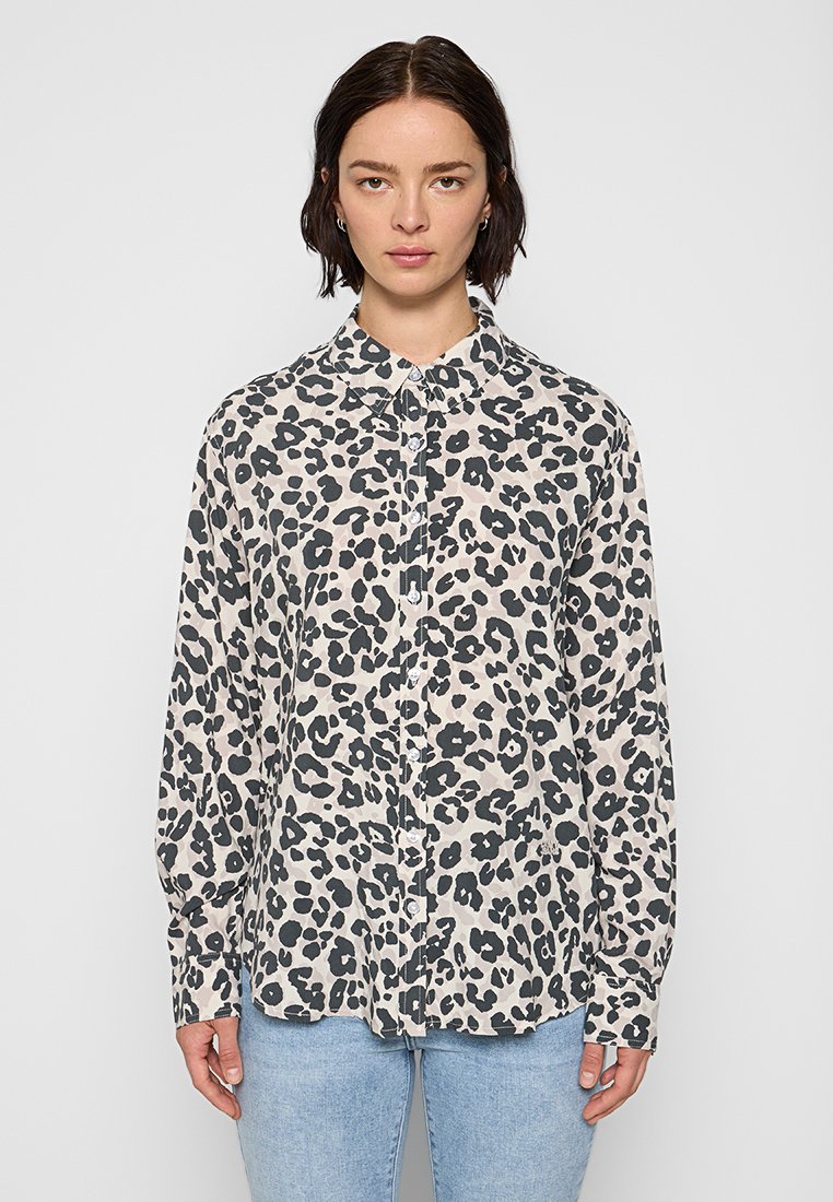 DKNY Overhemdblouse kaki DKNY Overhemdblouse kaki