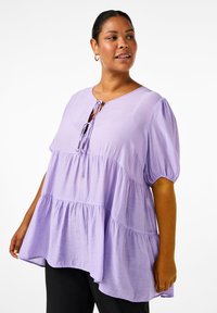 Zizzi MIT A-LINIE UND RELEMENT - Tunika - sand verbena