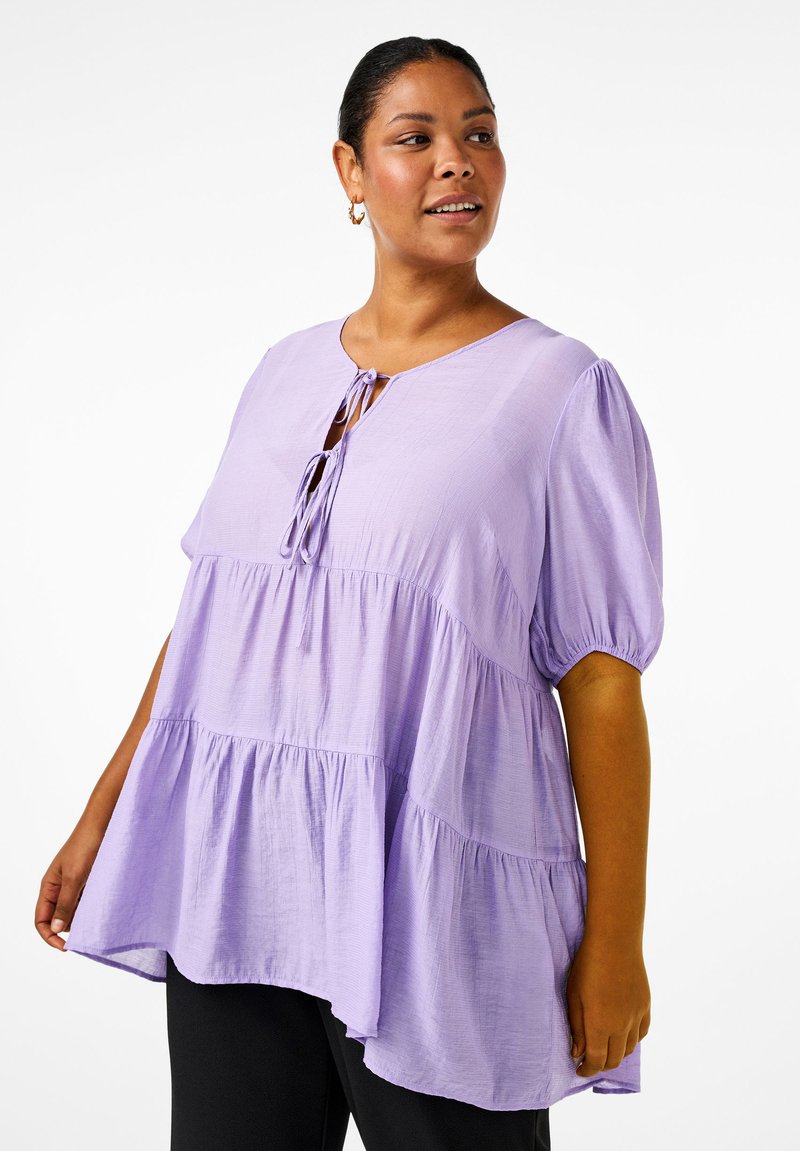 Zizzi MIT A-LINIE UND RELEMENT - Tunika - sand verbena