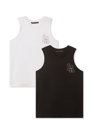 PACK OF 2 TANK  - Top - 1x Black, 1x White
