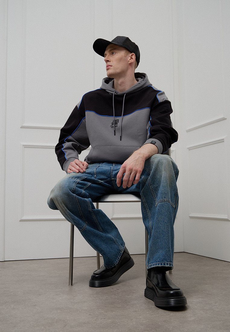 HUGO Hoodie donkergrijs