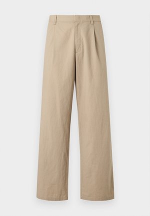 Samsøe Samsøe, TROUSERS - Nohavice - beige