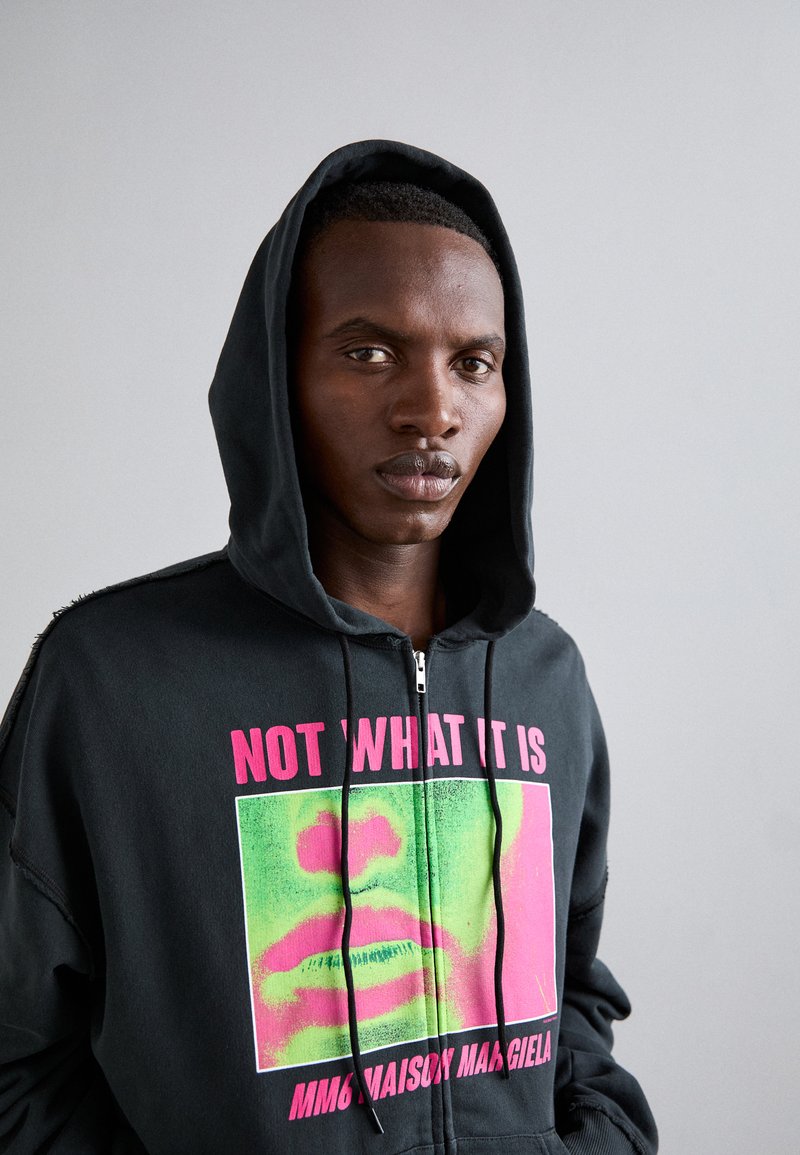 MM6 Maison Margiela Zip-up sweatshirt - black - Zalando