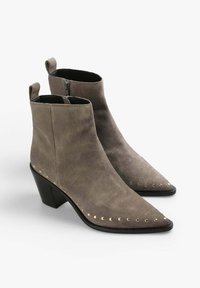 Scalpers Bottines de cowboy / motard - light grey