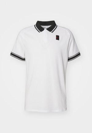 Nike Performance HERITAGE - Polo marškinėliai - white/black