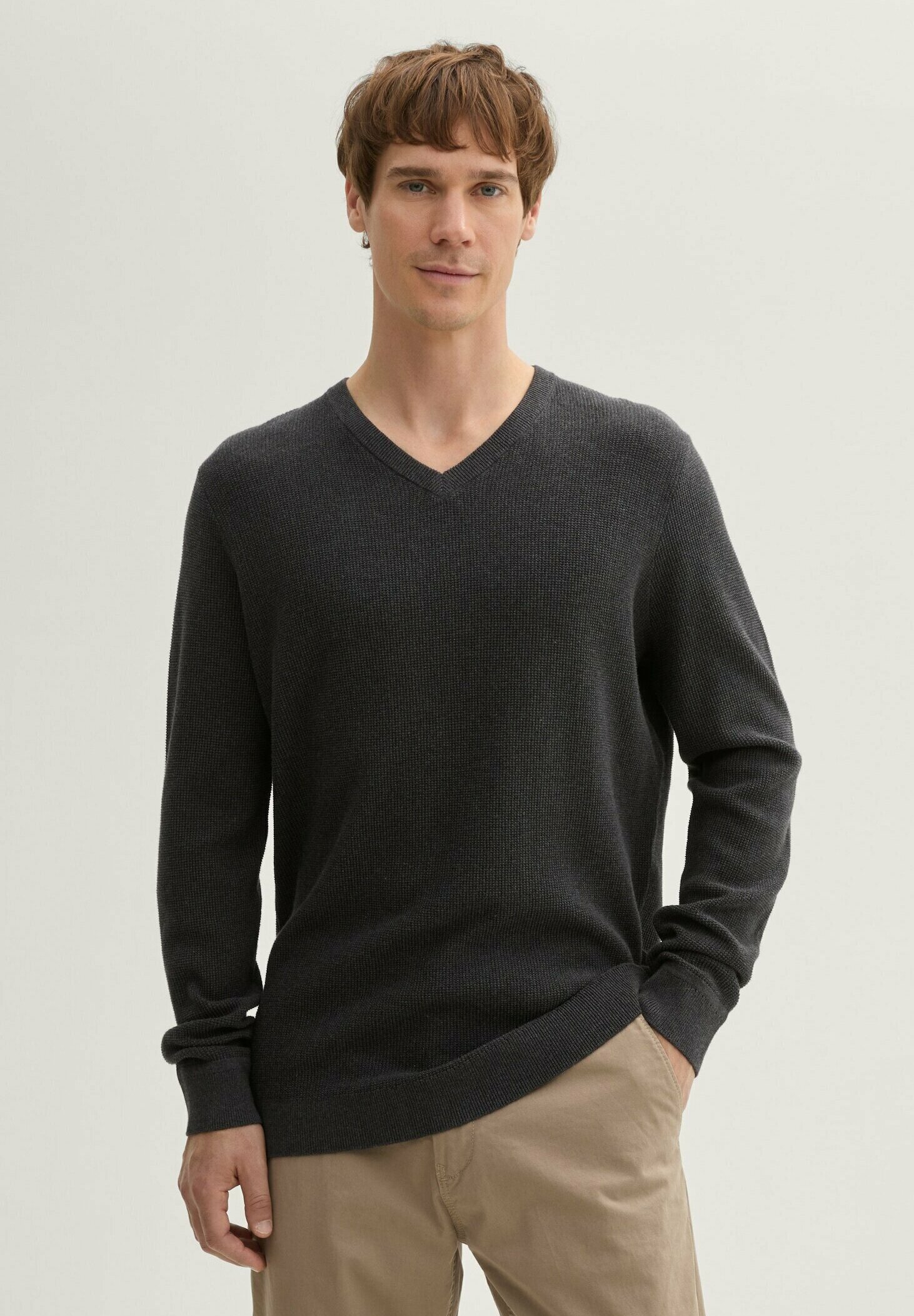 TOM TAILOR Denim Maglione Donna A Maniche Corte Con Scollo Quadrato - Vestibilità Aderente, Morbido