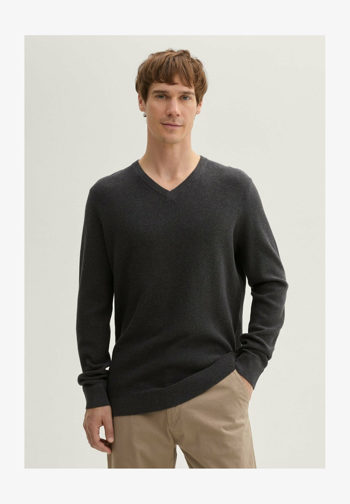 TOM TAILOR Denim Maglione Donna A Maniche Corte Con Scollo Quadrato - Vestibilità Aderente, Morbido