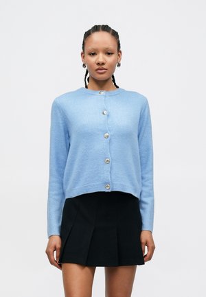 VMFIONA SHORT BUTTON - Gilet - brunnera blue melange