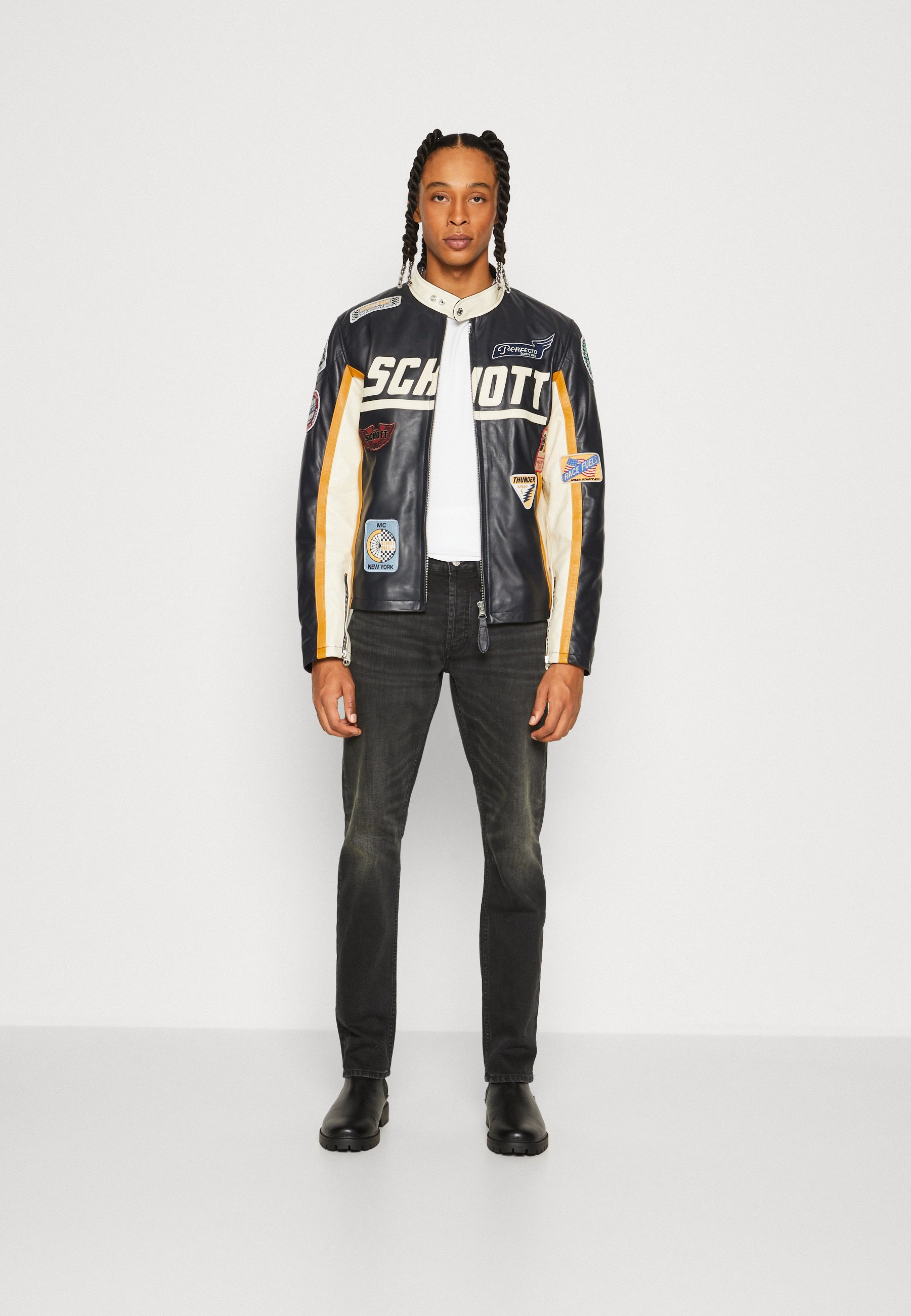 DENHAM SET UP SET JACKET+PANTS BLACK L