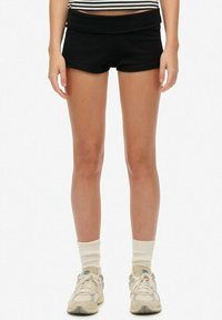 ATHLETIC ESSENTIALS FOLD OVER - Shorts - black