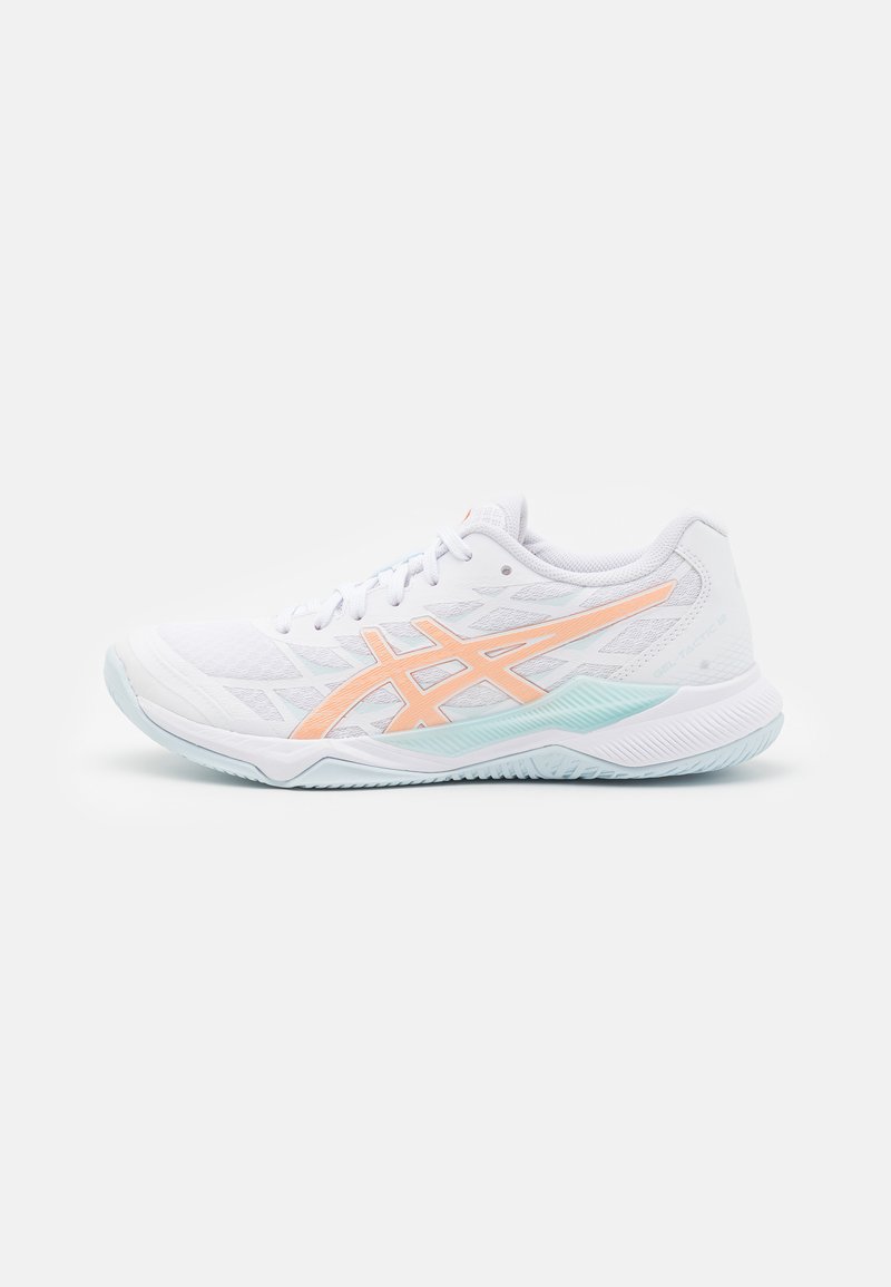 ASICS GEL-TACTIC 12 - Röplabdacipők - white/bright sunstone
