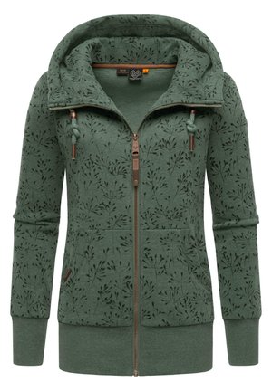 Sweater met rits - green