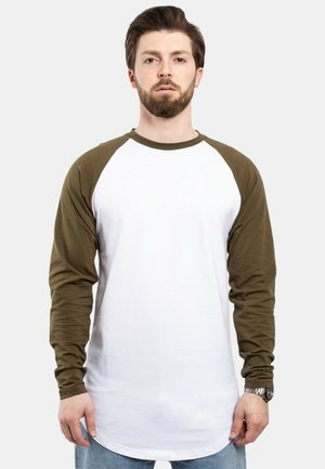 BASEBALL  - Top s dlhým rukávom - grün  weiß