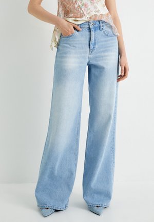 BIANCA WIDE - Relaxed fit jeans - blue