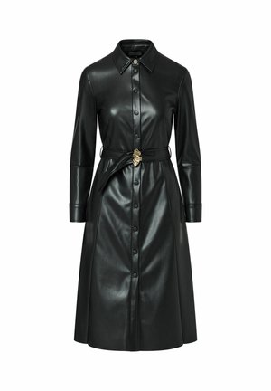 LIU JO, LIU JO COATED FABRIC DRESS - Robe chemise - black