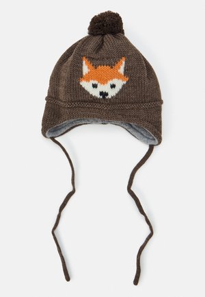 FOX PRINT POM POM HAT UNISEX - Čepice - aztecmeliert