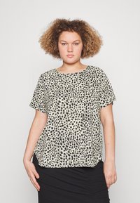 ONLY Carmakoma CARVICA LIFE  - T-shirt med print - seagrass