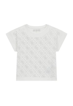 4G LOGO STRASS - Print T-shirt - weiß