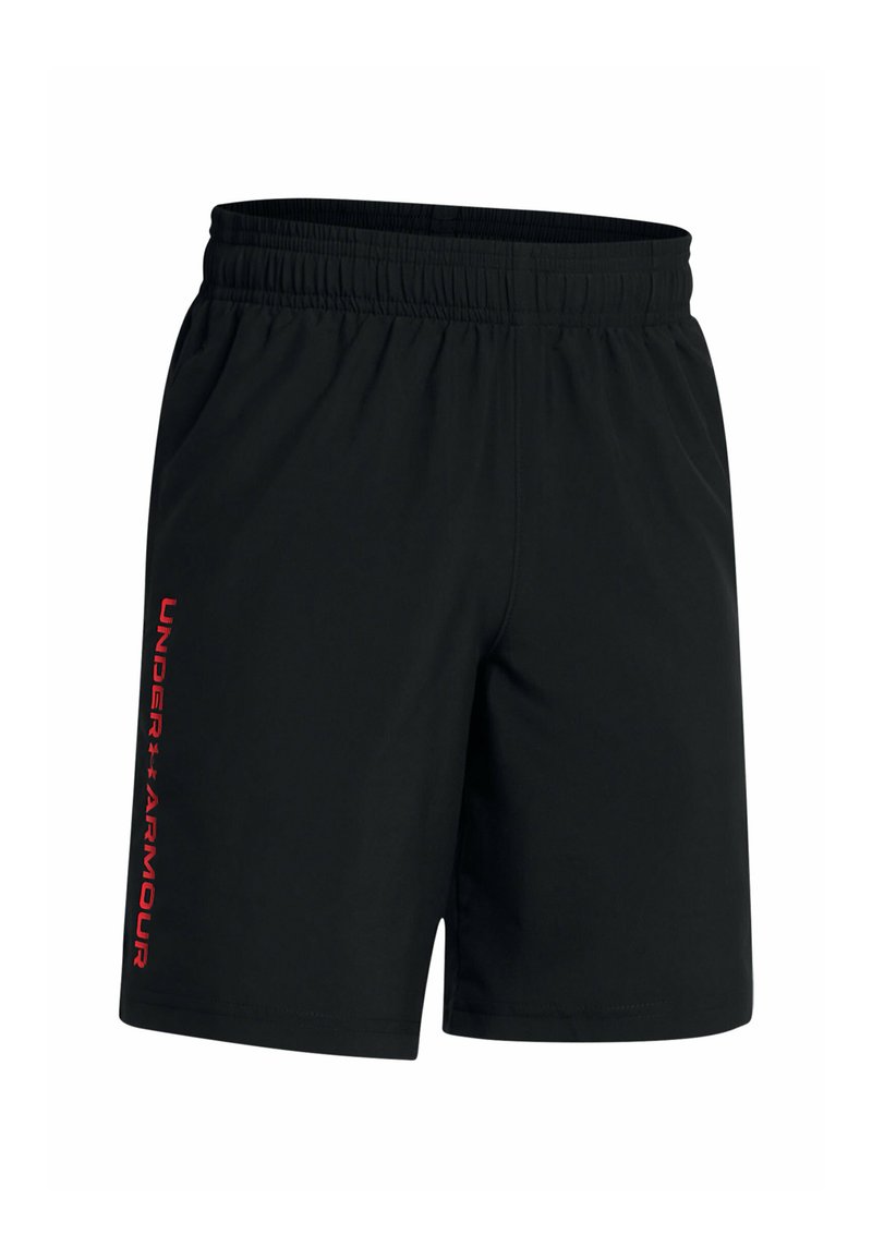 Under Armour TECH WOVEN WORDMARK - Pantalón corto de deporte - black