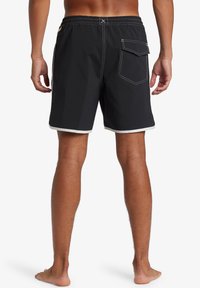 Quiksilver ORIGINAL SCALLOP VOLLEY - Plavecké šortky - black