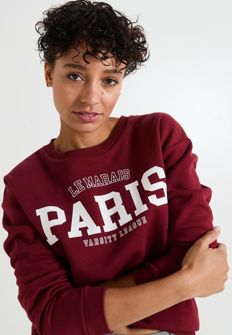 Grain de Malice IMPRIMÉ Sweatshirt bordeaux