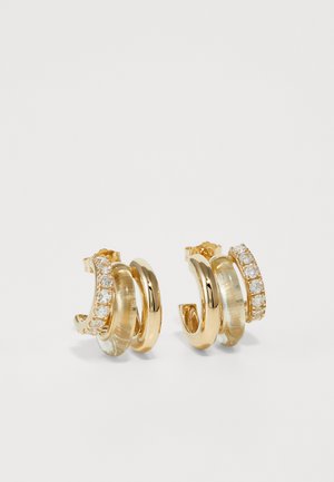 CLASSIC GEM EARRING STACK - Earrings - gold-coloured