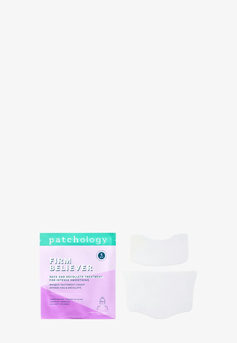Patchology - FIRM BELIEVER NECK & DÉCOLLETÉ TREATMENT FOR INTENSE SMOOTHING (2-PIECE HYDROGEL MASK) - Ansiktsmask, Förstora