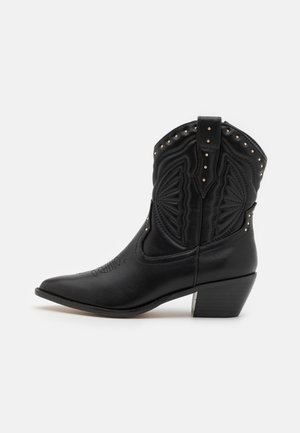 Anna Field, Bottines de cowboy / motard - black