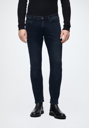 TTPIERS Slim - Slim fit jeans - dark stone blue black denim
