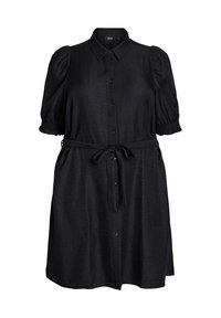 Zizzi - KNIELANGES - Shirt dress - black Thumbnail Image 1