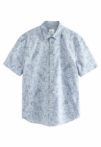 REGULAR FIT - JACQUARD PRINTED SHORT SLEEVE - Marškiniai - blue