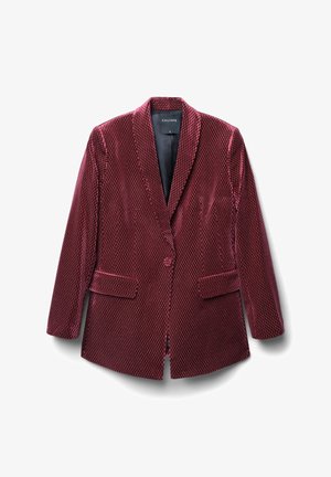 Calliope CINIGLIA EFFETTO LUMINESCENTE - Blazer - bordeaux chiaro
