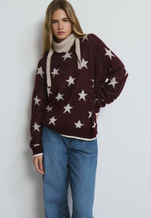 ESTRELLAS - Jersey de punto - granate