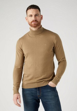 Wrangler ROLL NECK  - Strickpullover - lead grey