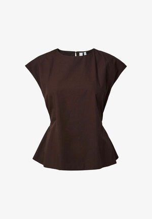 YAS, OBERTEIL MIT ANGESCHNITTENEN ÄRMELN YASGENEVIEVE - Pluus - coffee bean1