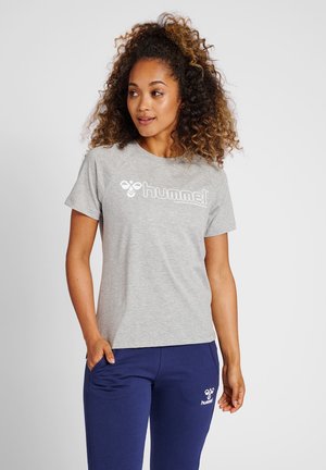 HMLNONI 2 0 - T-shirt imprimé - grey melange