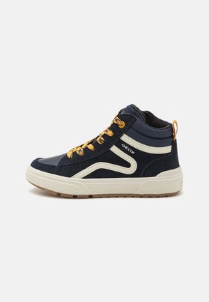 WEEMBLE BOY WARM - Sneakers hoog - navy/yellow