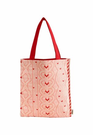 Bolso de mano - pink knit print