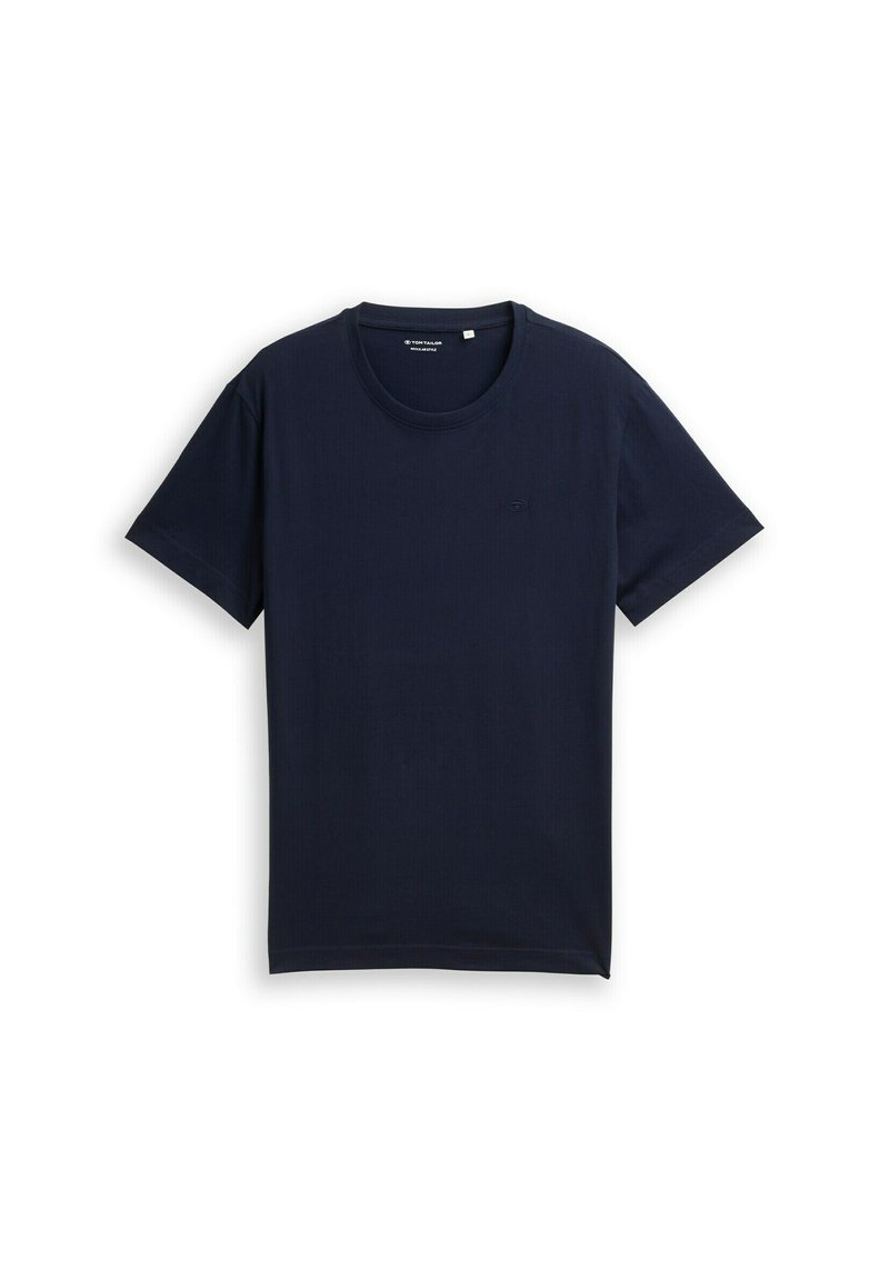 TOM TAILOR MIT LOGO-STICKEREI - T-shirt basic - sky captain blue/blu ...