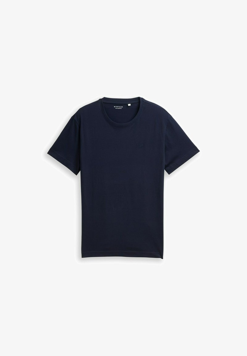 TOM TAILOR MIT LOGO-STICKEREI - T-shirt basic - sky captain blue/blu ...