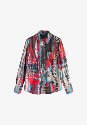 Next, REGULAR FIT - LONG SLEEVE SHIRT . - Chemisier - red abstract print