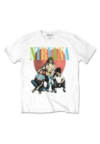 Paradiso Clothing NIRVANA HEART  - Print T-shirt - white