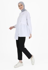 Modanisa BALLOON SLEEVE POPLIN BENIN - Tunika - white