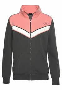 H.I.S Trainingsjacke - anthrazit/rosa