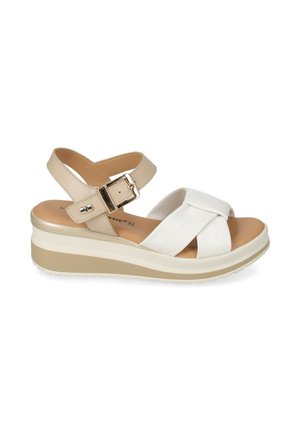 Valleverde, SANDALO DONNA - Sandali con plateau - beige