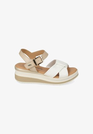 Valleverde, SANDALO DONNA - Sandali con plateau - beige